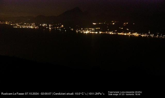 Webcam Le Fasse (San Zeno), Blick über den Gardasee